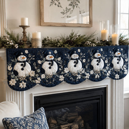 Frosty Hearthside Quilted Mantle Scarf SN0PT647