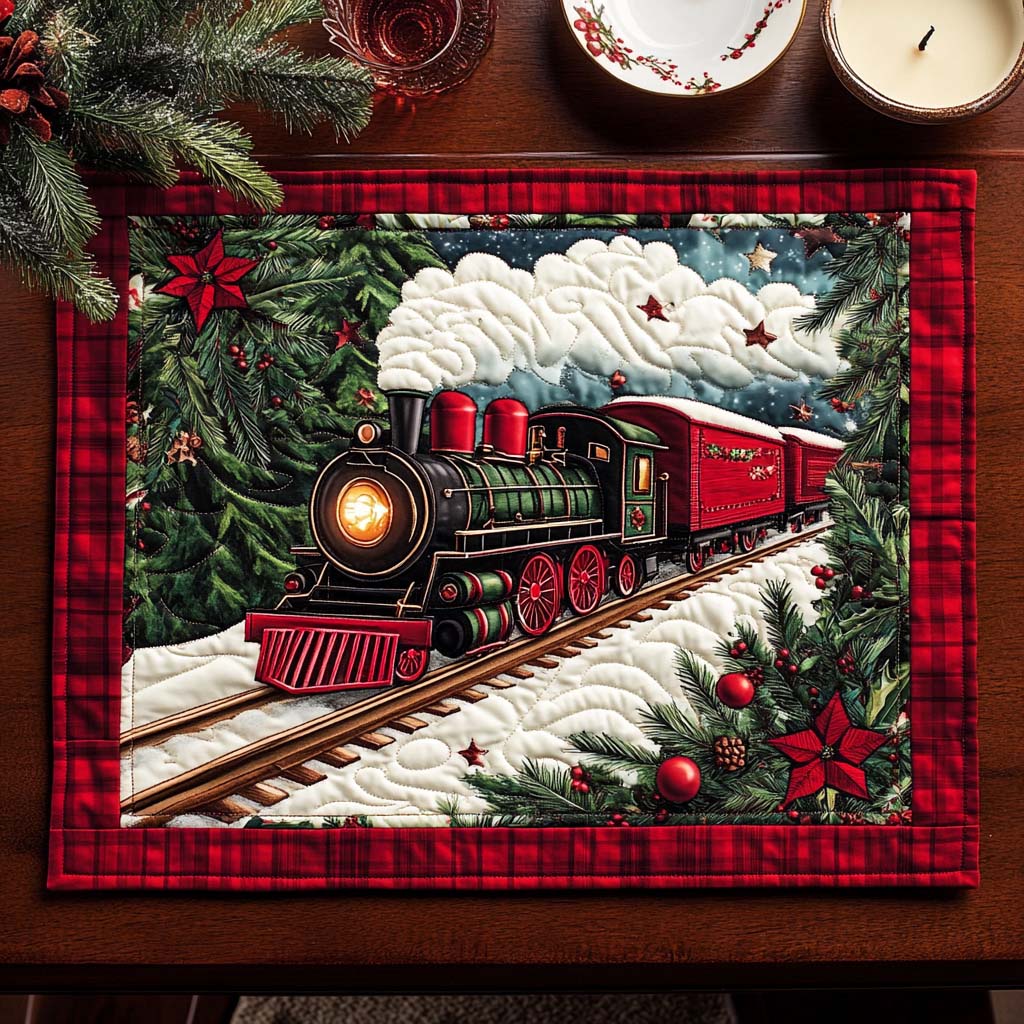 Frosty Tracks Quilted Place Mat NCU0VH827