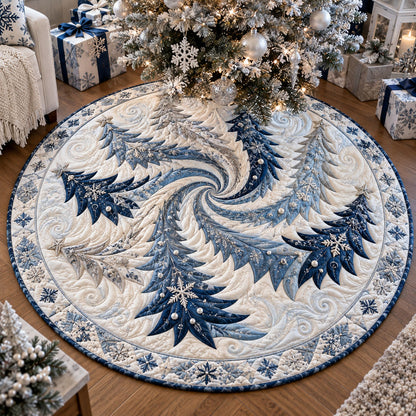 Frozen Forest Fantasy Quilted Round Mat SN0PT1361