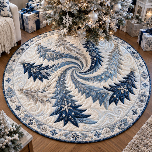Frozen Forest Fantasy Quilted Round Mat SN0PT1361