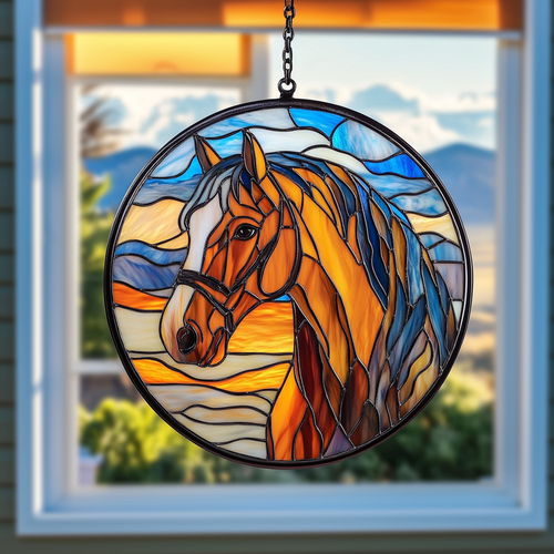 Galloping Grace Horse - Window Hanging Suncatcher NCU0PD013
