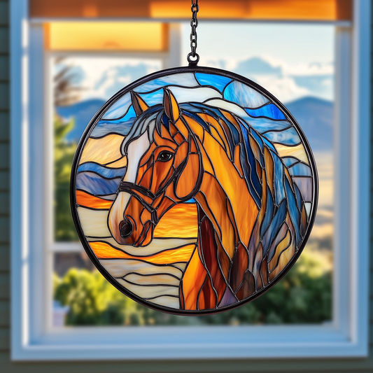 Galloping Grace Horse - Window Hanging Suncatcher NCU0PD013