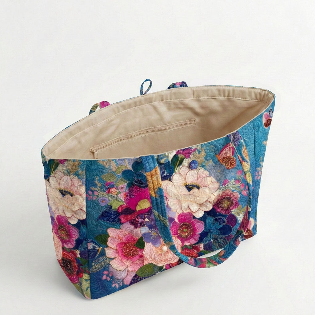 Garden Bloom Quilted Classic Tote Bag SN0NT023