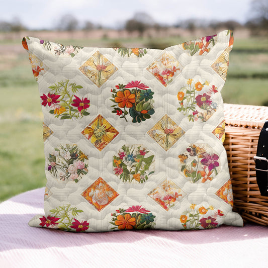 Garden Bloom Quilted Pillow Case NCU0PVL184