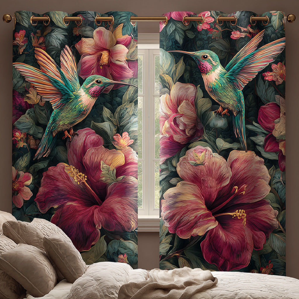 Garden Flight Quilted Curtains NCU0DH764