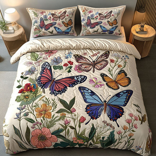 Garden Grace 3-Piece Quilted Bedding Set NCU0DK2544