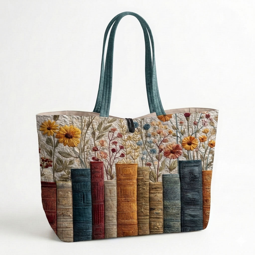 Garden Library Quilted Classic Tote Bag SN0DK048