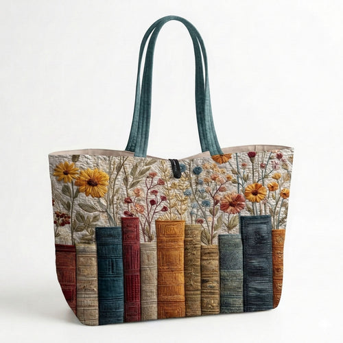 Garden Library Quilted Classic Tote Bag SN0DK048