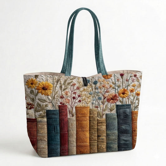 Garden Library Quilted Classic Tote Bag SN0DK048