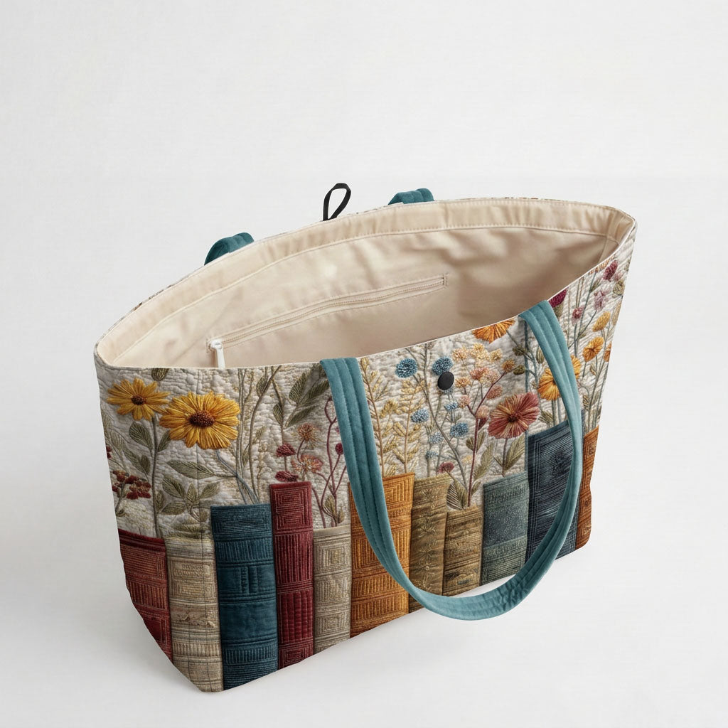 Garden Library Quilted Classic Tote Bag SN0DK048
