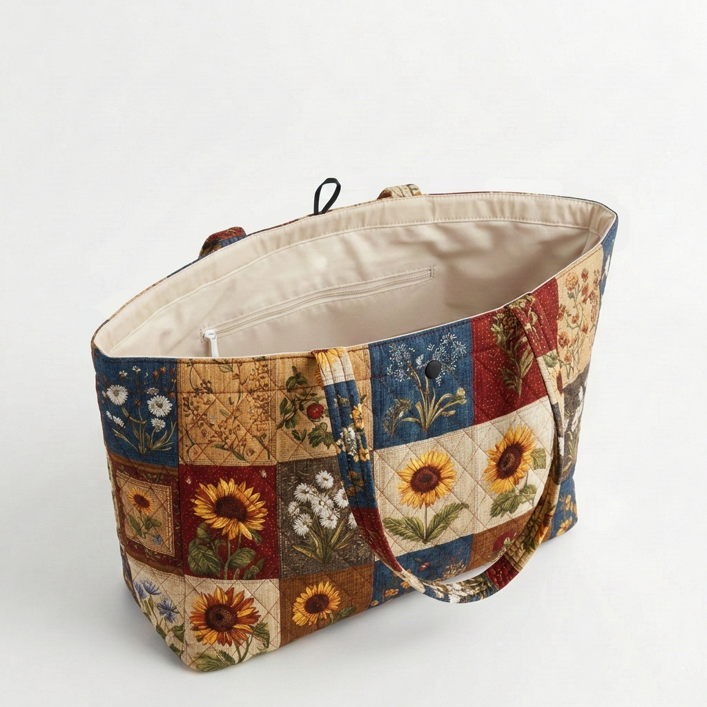 Garden Mosaic Quilted Classic Tote Bag SN0K001