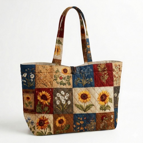 Garden Mosaic Quilted Classic Tote Bag SN0K001