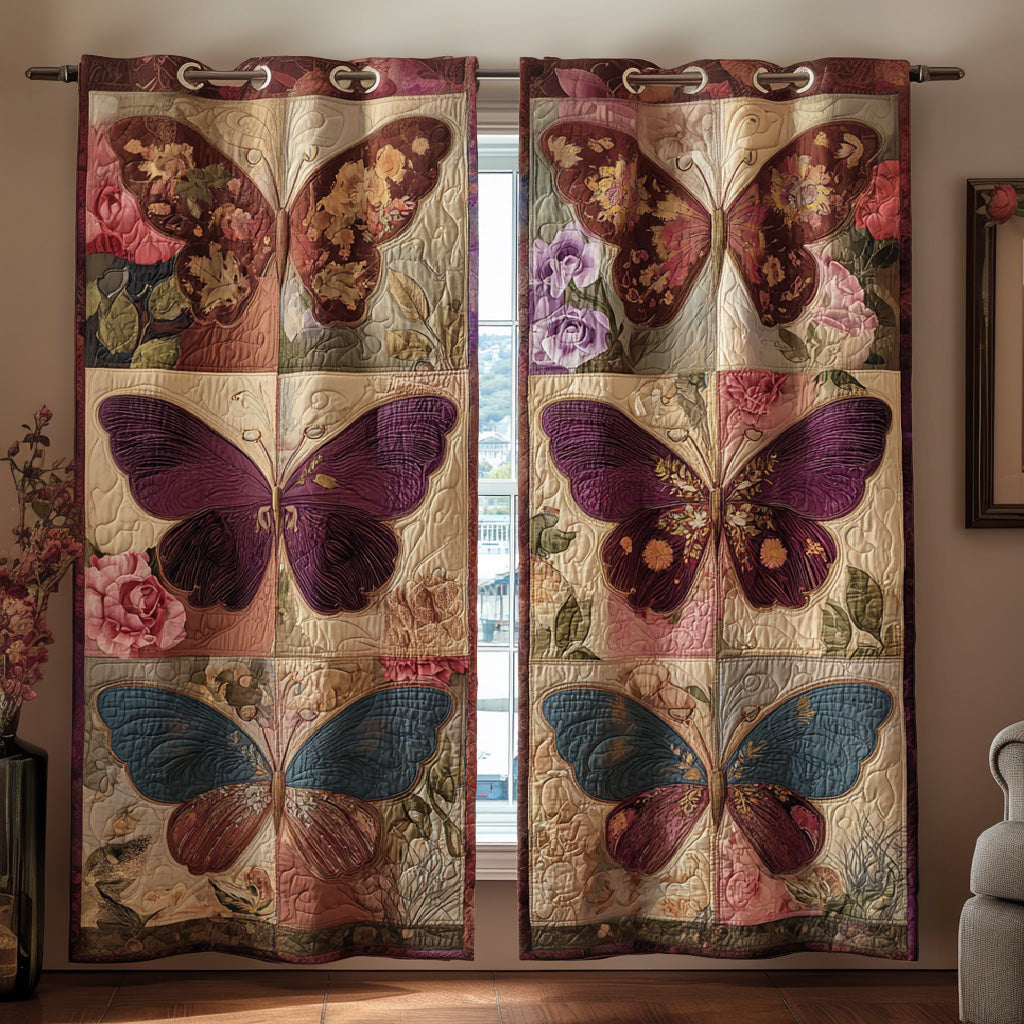 Garden Mosaic Quilted Curtains NCU0DH778