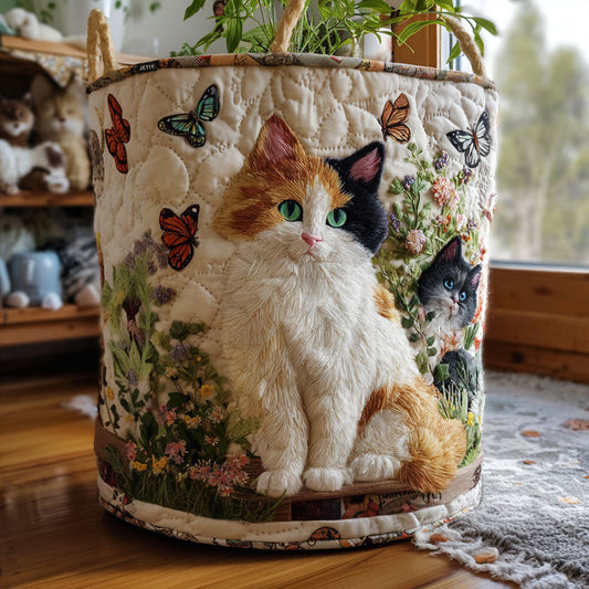 Garden Muse Quilted Laundry Basket NCU0PTT1939
