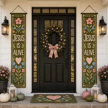 Garden Of Faith Welcome Door Banner SN0PT403