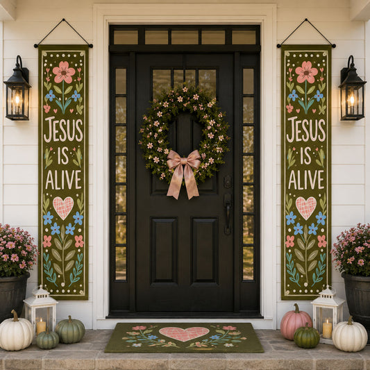 Garden Of Faith Welcome Door Banner SN0PT403