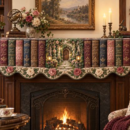 Garden Story Quilted Mantel Scarf SN0TV593