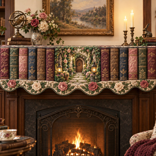 Garden Story Quilted Mantel Scarf SN0TV593