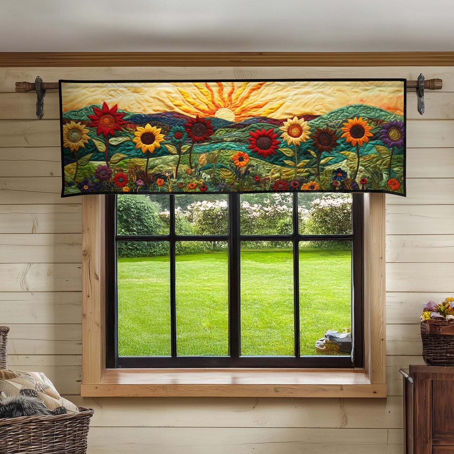 Garden Sunbeam Quilted Valance NCU0PT5327