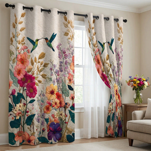 Garden Whisper Quilted Curtains NCU0TN276