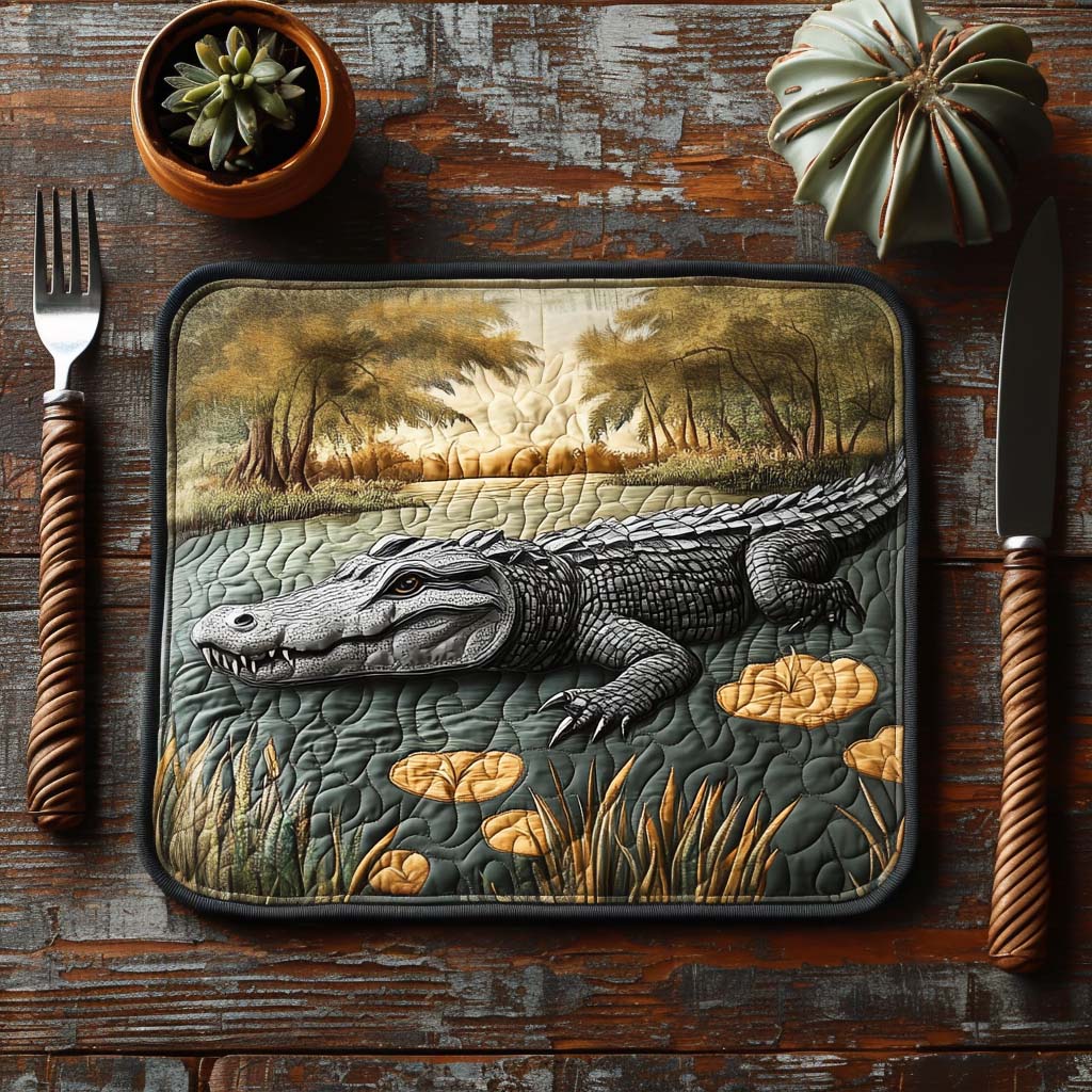 Gator Swamp Quilted Place Mat NCU0DV5664