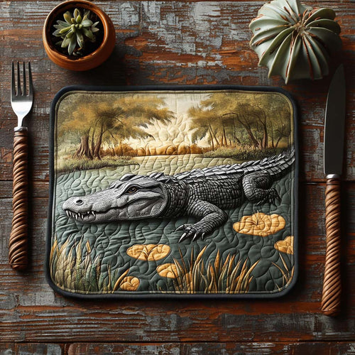 Gator Swamp Quilted Place Mat NCU0DV5664