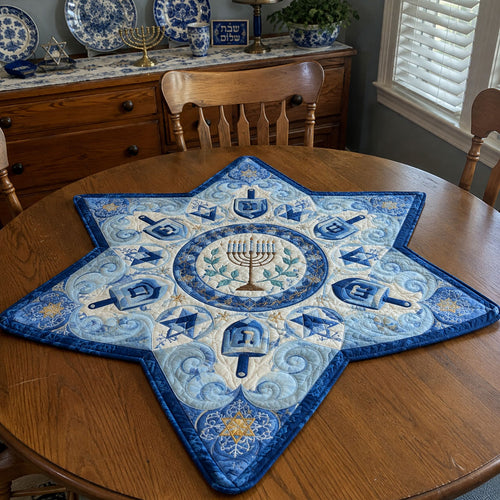 Generations Together Custom Shape Quilted Table Topper SN0PT784