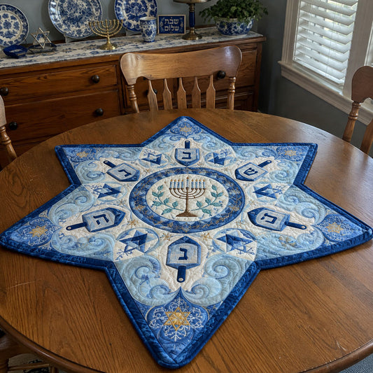 Generations Together Custom Shape Quilted Table Topper SN0PT784