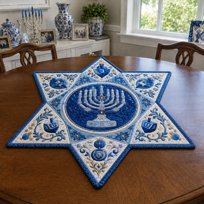 Generations of Light Custom Shape Quilted Table Topper SN0PT783