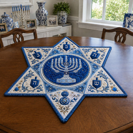 Generations of Light Custom Shape Quilted Table Topper SN0PT783