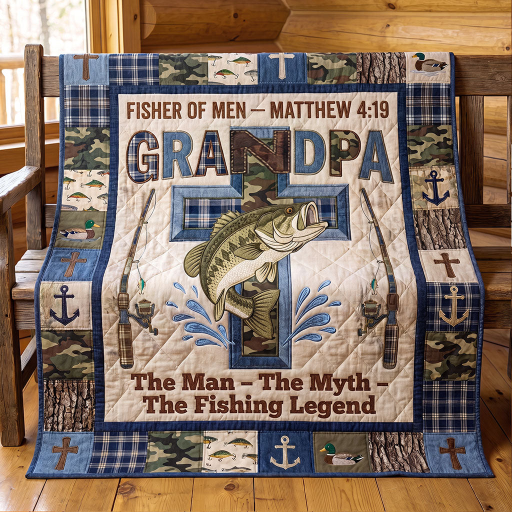 Generations of Love Fishing Quilted Blanket SN0PT080