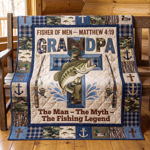 Generations of Love Fishing Quilted Blanket SN0PT080