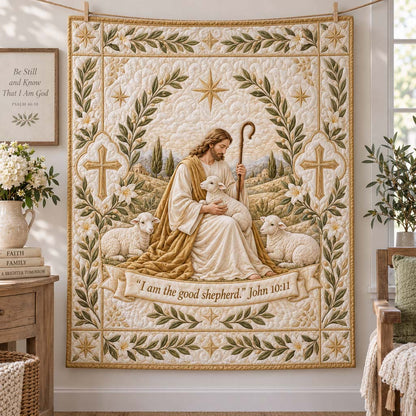 Gentle Shepherd Quilted Blanket SN0HH0864