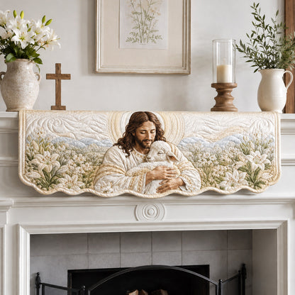 Gentle Shepherd Quilted Mantel Scarf SN0TV239