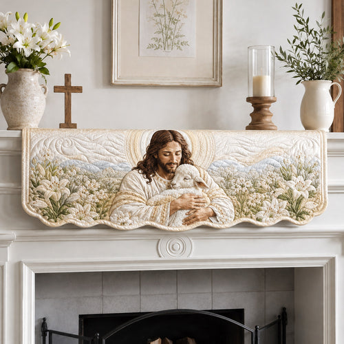 Gentle Shepherd Quilted Mantel Scarf SN0TV239