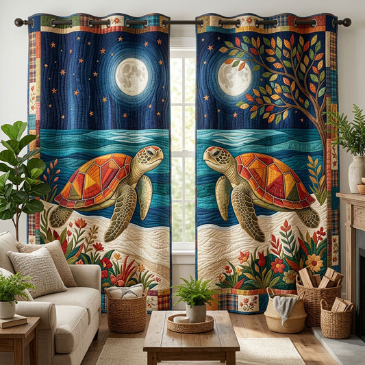 Gentle Turtle Quilted Curtains NCU0ND91
