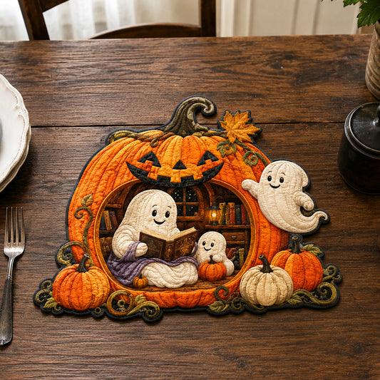 Ghost Gathering Custom Shape Quilted Placemat SN0TV046