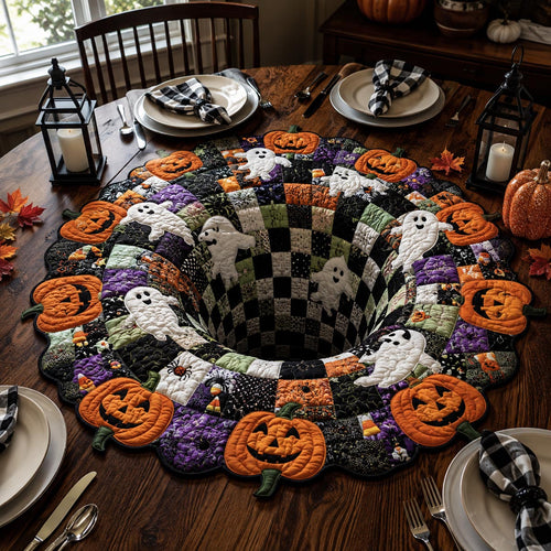 Ghost Portal Custom Shape Quilted Table Topper SN0DV374