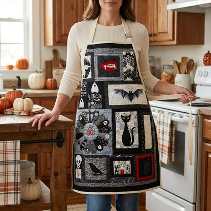Ghostly Gathering Quilted Apron SN0PT225