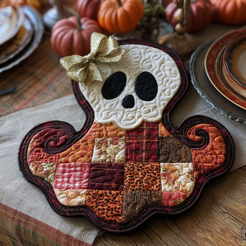 Ghostly Greetings Custom Shape Quilted Placemat SN0PT332