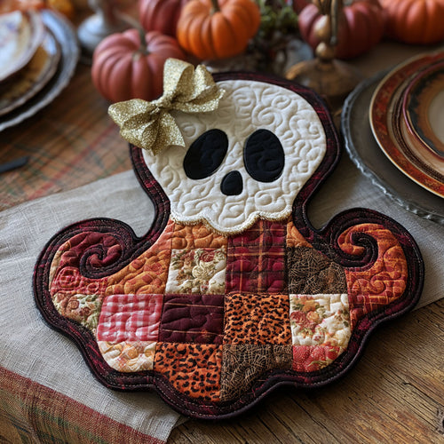 Ghostly Greetings Custom Shape Quilted Placemat SN0PT332