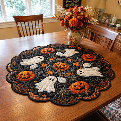 Ghostly Harvest Custom Shape Quilted Table Topper SN0PT540