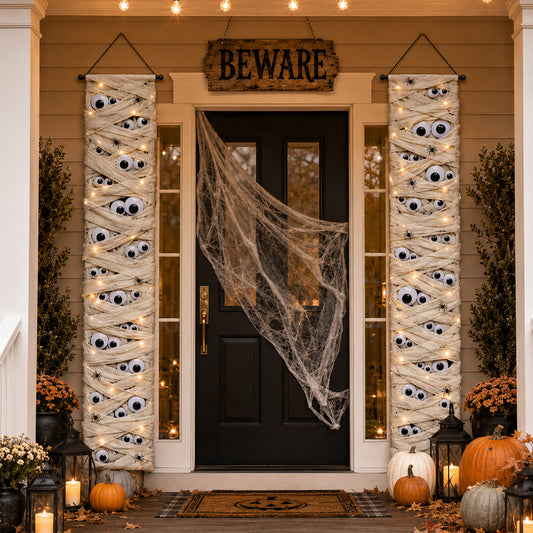 Ghostly Moonlight Welcome Door Banner SN0PT256