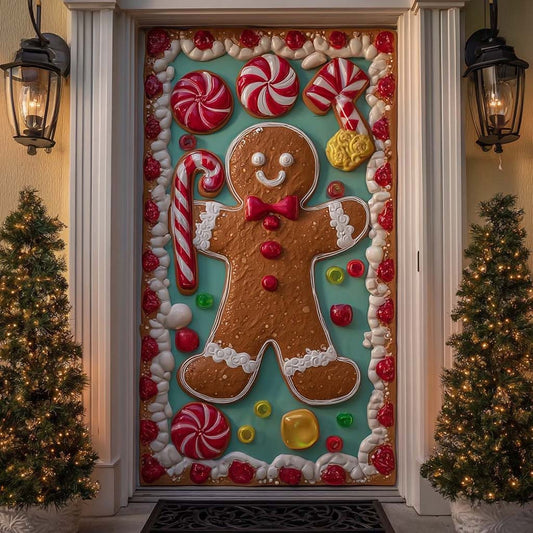 Gingerbread Charm Quilted Door Cover NCU0DK11252