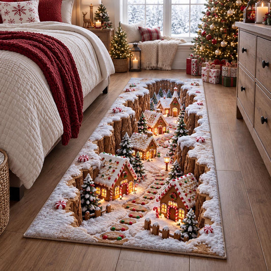 Gingerbread Christmas Village Runner Carpet SN0DV610