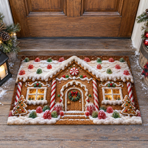 Gingerbread Cottage Doormat SN0TV668