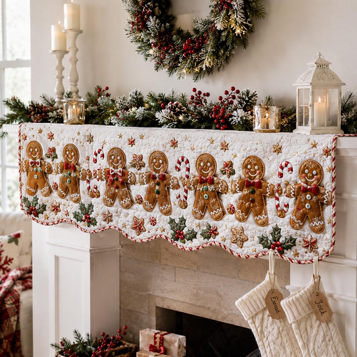 Gingerbread Parade Mantle Scarf SN0DV302
