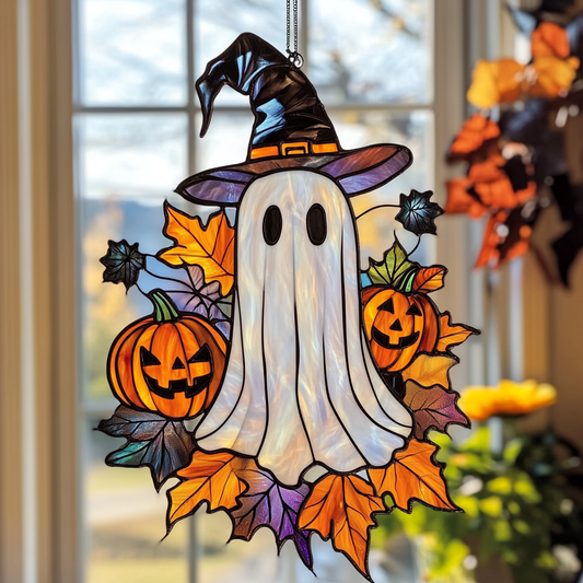 Glimmering Halloween Spirit - Window Hanging Suncatcher NCU0PD134