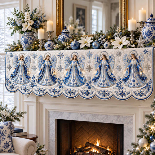Glow Angels Quilted Mantel Scarf SN0TD1320