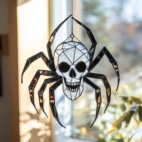 Glowing Spider Light - Window Hanging Suncatcher NCU0PD143